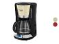 Schwarz-cremefarbene Kaffeemaschine von Russell Hobbs.