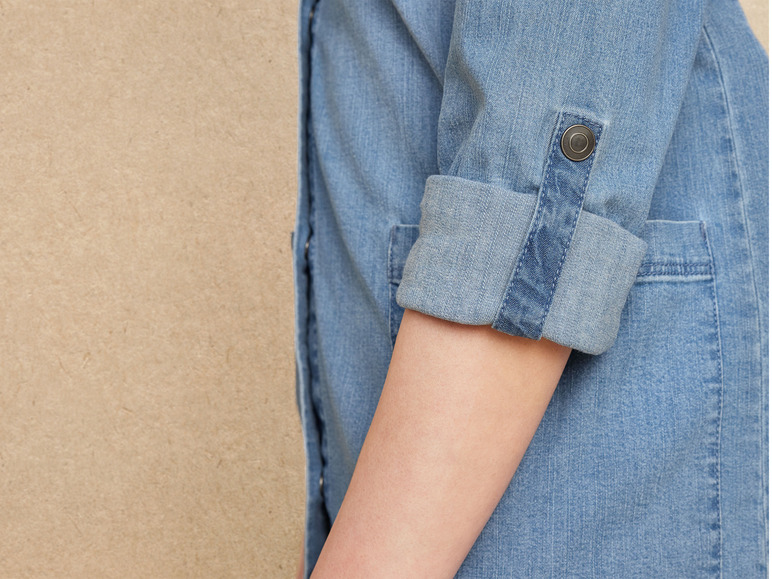 Gehe zu Vollbildansicht: esmara® Damen Jeans-Overshirt mit Kentkragen - Bild 4