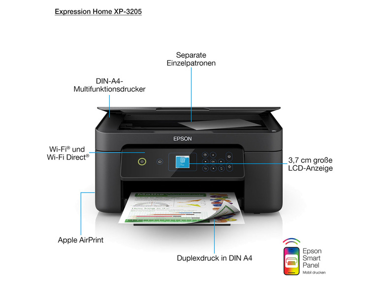 Gehe zu Vollbildansicht: EPSON Multifunktiondrucker Expression Home XP-3205 - Bild 7