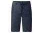 Dunkelblaue Shorts mit Kordelzug.