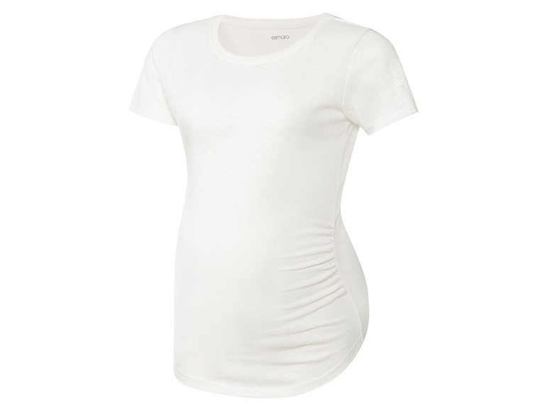 Gehe zu Vollbildansicht: esmara Damen Umstands-T-Shirt, mit seitlicher Raffung für den wachsenden Babybauch - Bild 10