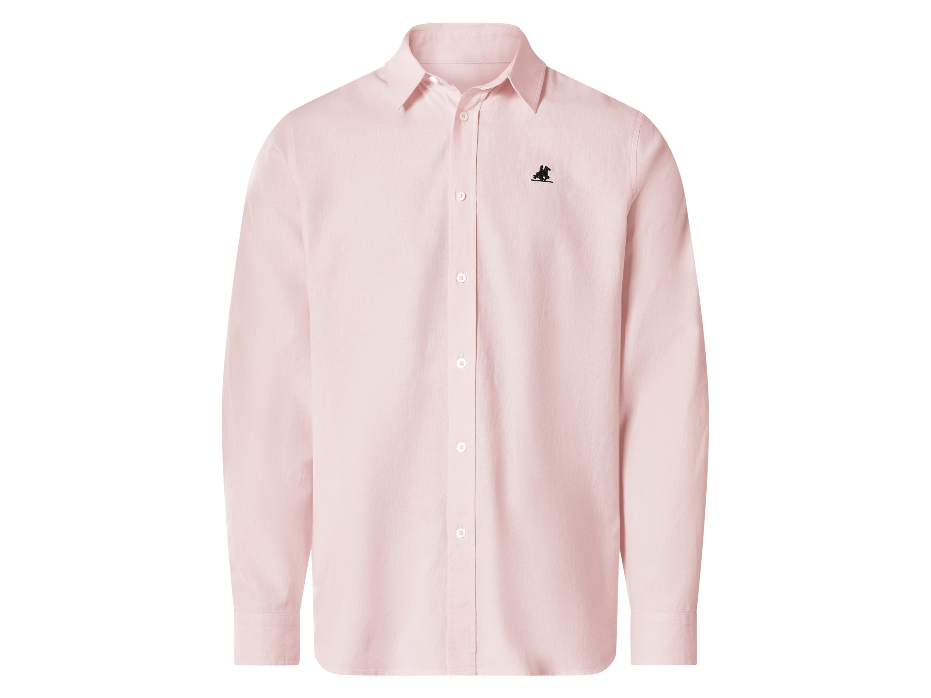 ESMARA MEN x U.S. Grand Polo Herren Hemd mit Leinen (Pink, XL (56/58))