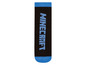 Schwarze Socken mit Minecraft-Logo.