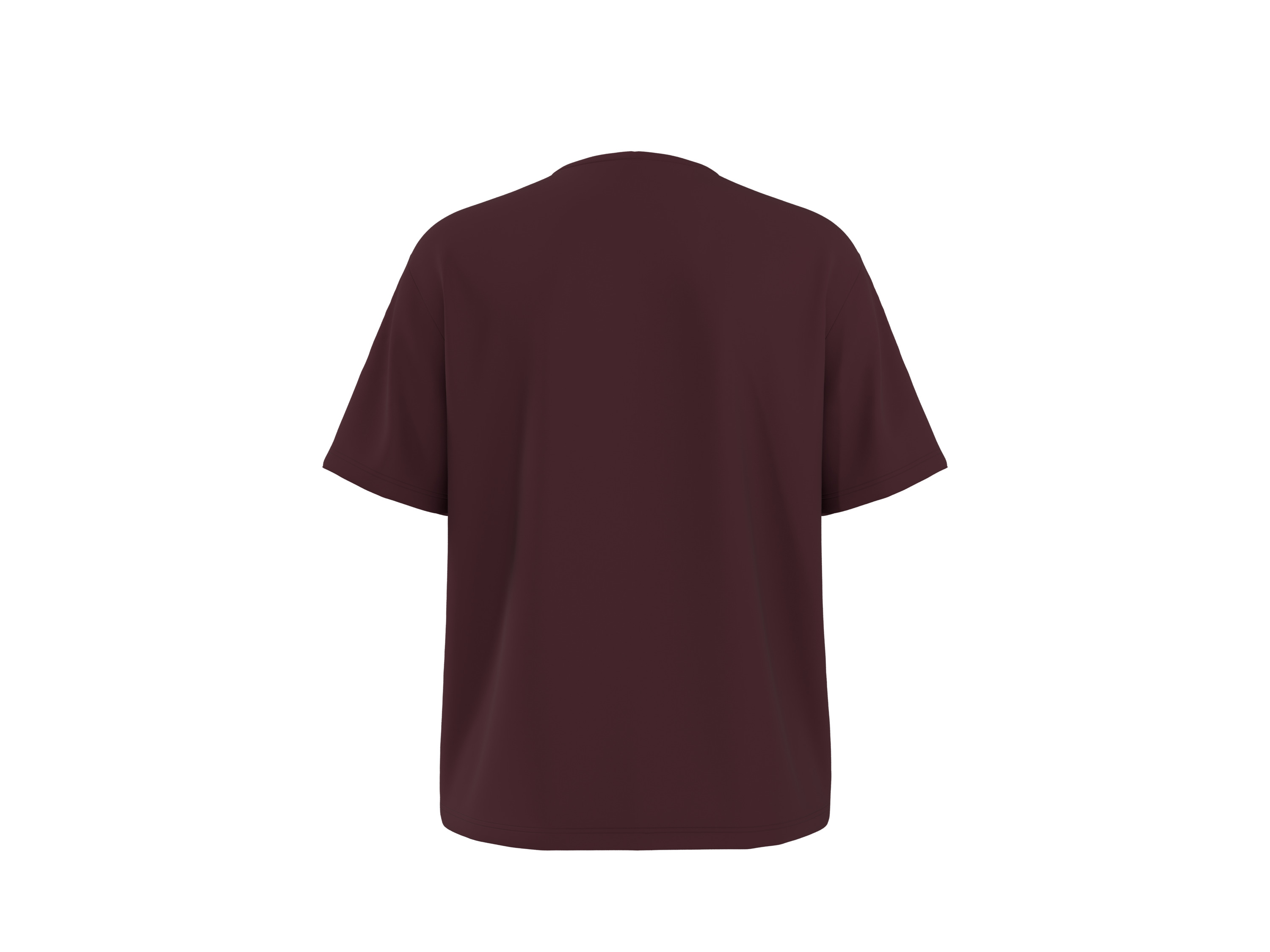 ESMARA® Damen T-Shirt (Bordeaux, L(44/46)) – Bild 4 von 4