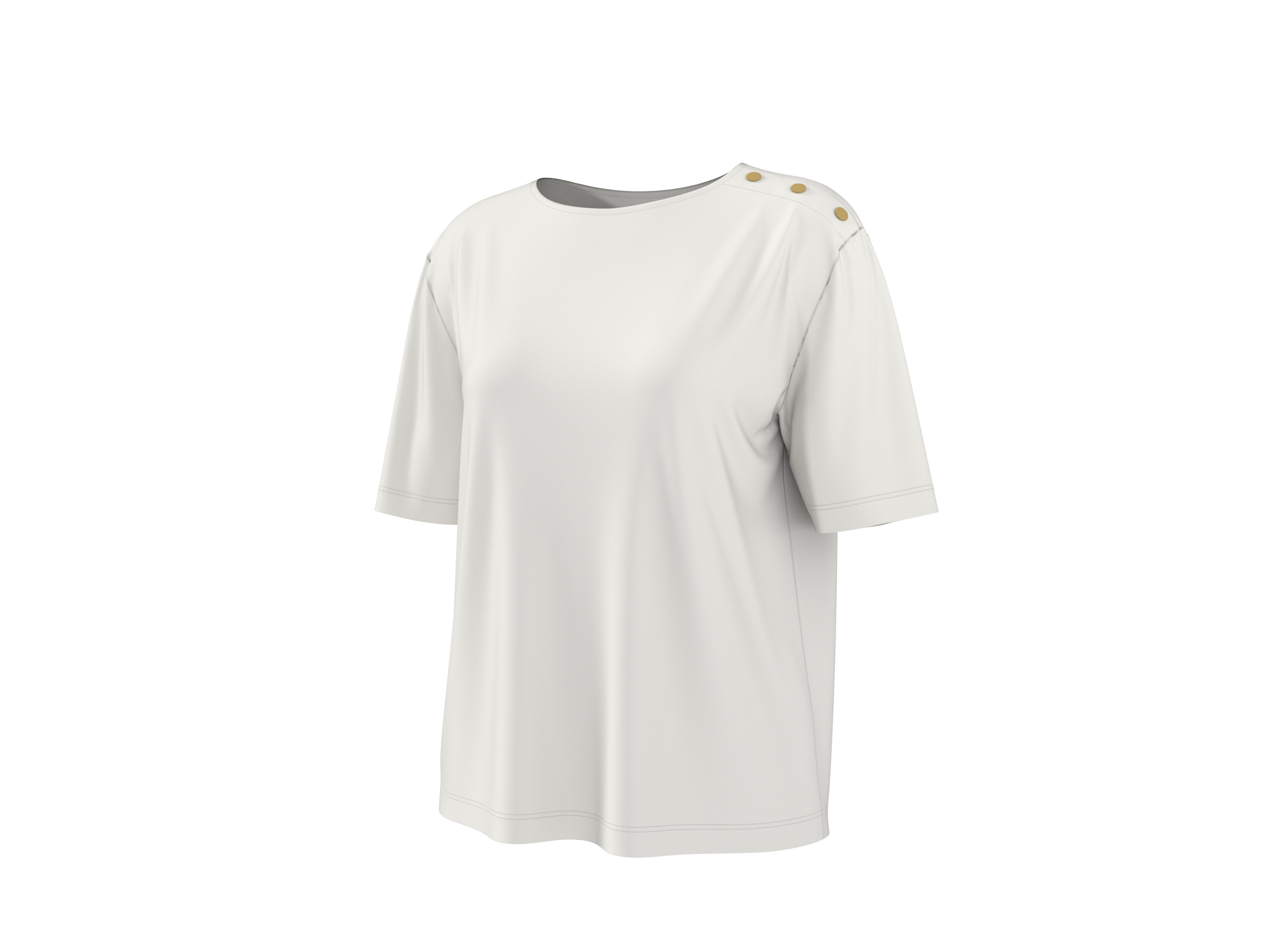 ESMARA® Damen T-Shirt (Weiß, M(40/42))