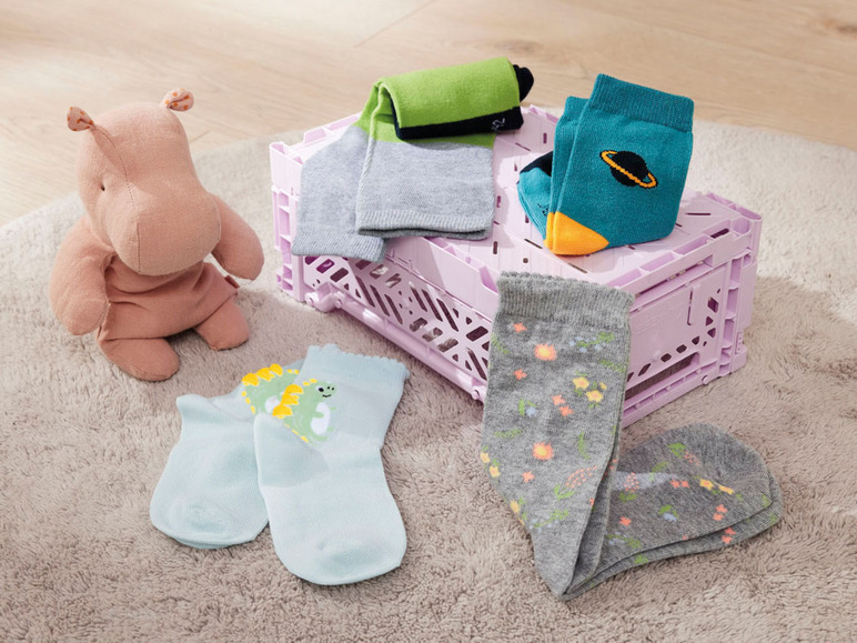 Gehe zu Vollbildansicht: lupilu® Kleinkinder Socken, 7 Paar, mit hohem Bio-Baumwollanteil - Bild 14