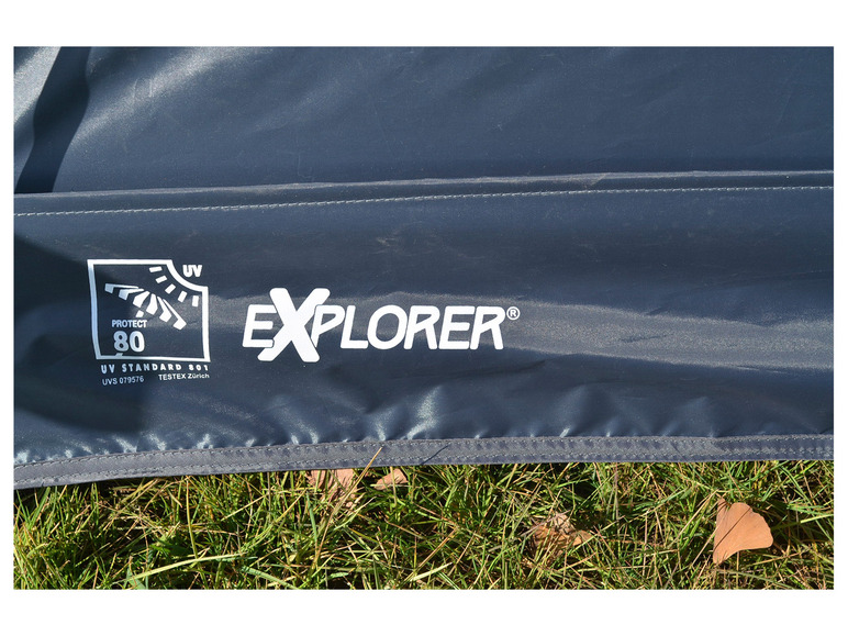 Gehe zu Vollbildansicht: Explorer Automatik-Strandmuschel XL grün / grau 220 x 150 x 130 cm - Bild 4