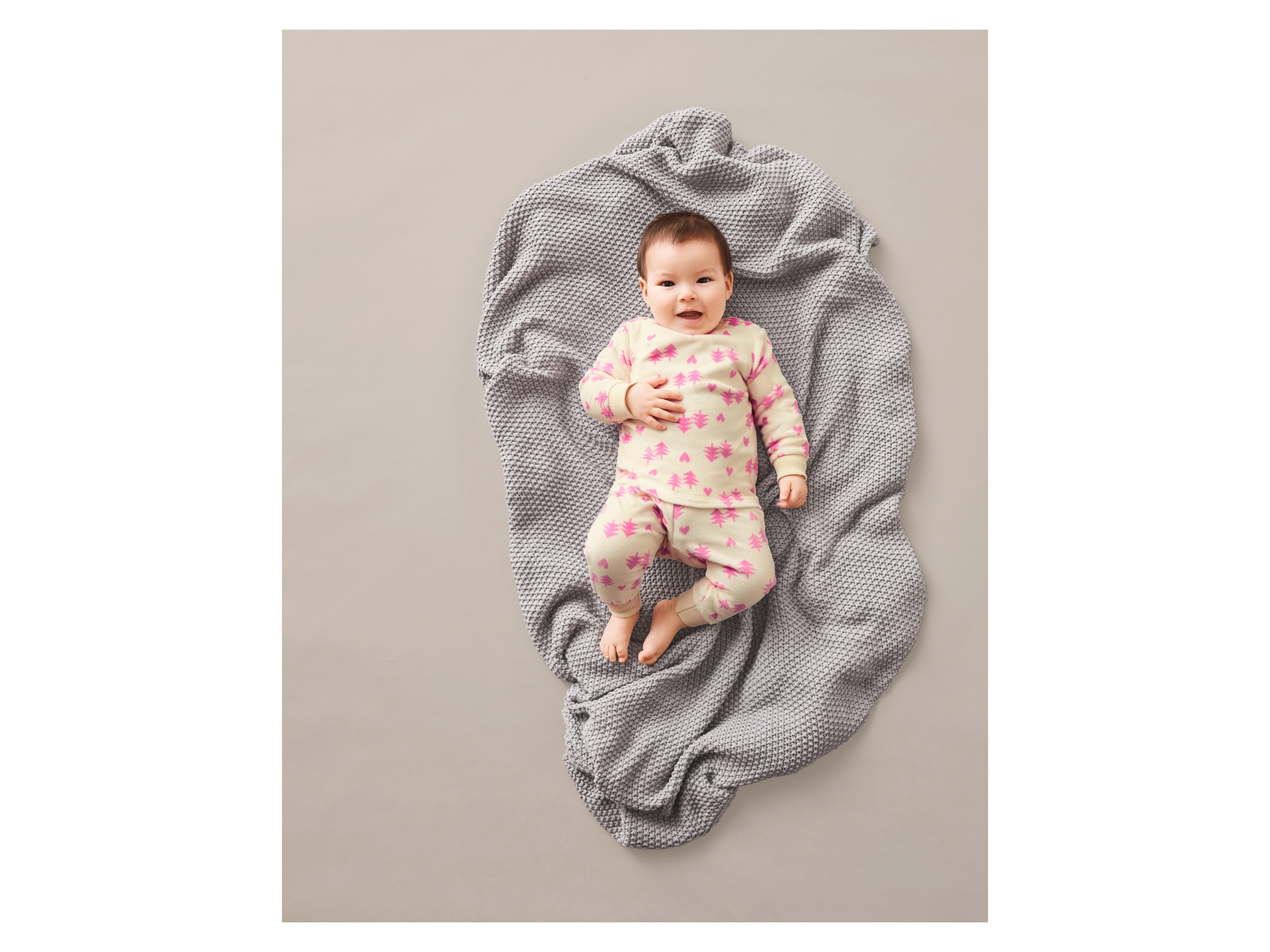 Thumbnail - lupilu® Baby Mädchen Pyjama (Beige, 62/68)
