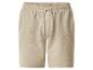 Beige Sweatshorts mit elastischem Bund und Kordelzug