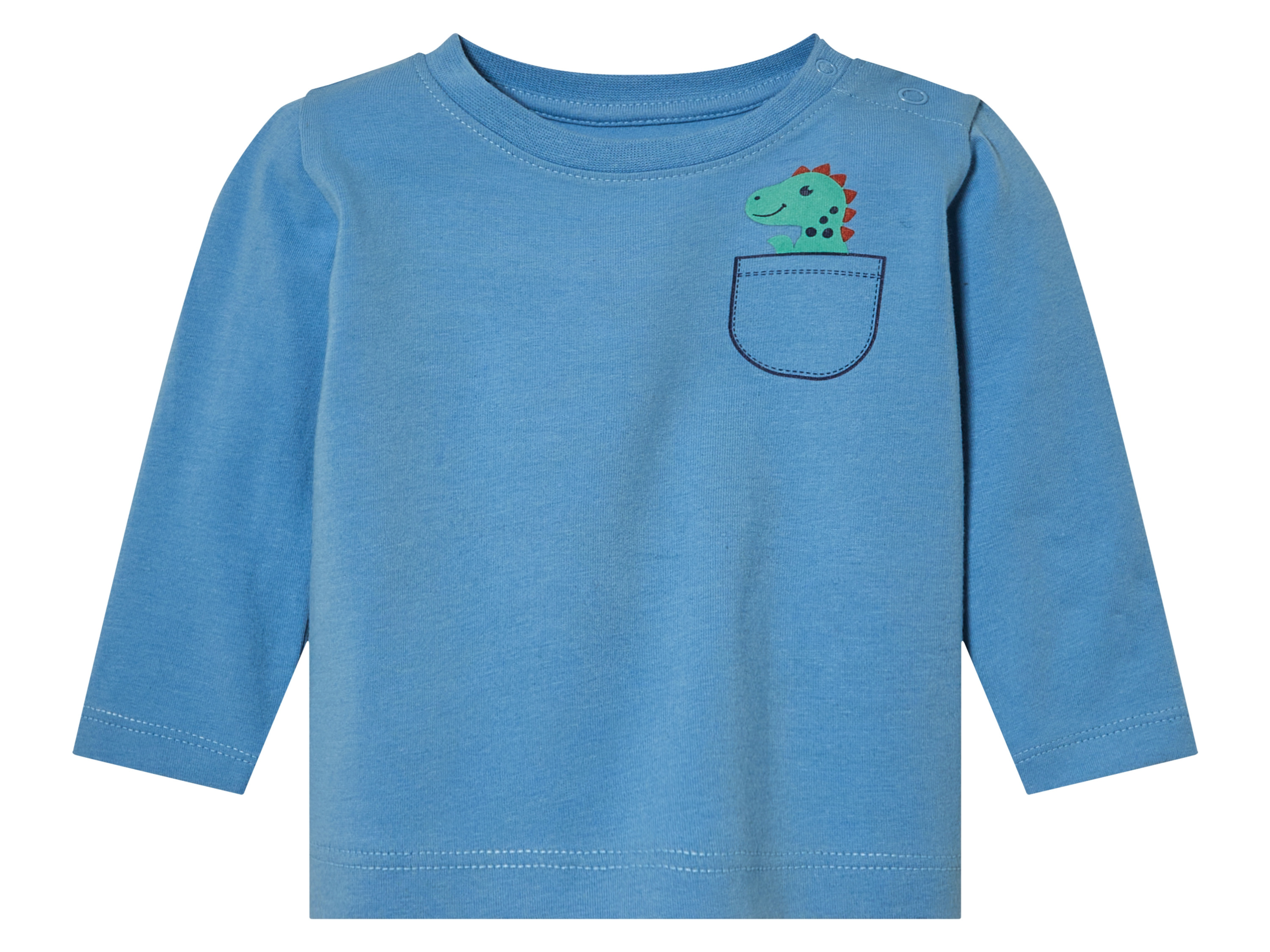 lupilu® Baby Jungen Langarmshirt (Blau, 74/80)““ | navy Muster: grau/weiß: gestreift navy: Flugzeug-Muster Detail: mit Bio-Baumwolle Ausschnitt: Rundhalsausschnitt Schulterknöpfung: ja Multipack: – Material: Baumwolle Bio, 5 % Elasthan Lycra® Pflegehinweis: waschen bei max. 60 °C nicht bleichen schonende Trocknung im Wäschetrockner bei max. 60 °C bügeln bis 150 °C Stufe 2. Dampfbügeleisen kann verwendet werden nicht trockenreinigen Größe: 50/56 – 86/92 Meine Lidl-Größe – so einfach gehts Deine Größe findest du in der Lidl-Größentabelle . Oeko-Tex® Standard 100 Geprüft auf Schadstoffe Zertifizierungsnummer: 21.Hlk.73419 Hohenstein Htti Standard 100 by Oeko-Tex® ist die weltweit bekannteste, unabhängige Zertifizierung schadstoffgeprüfter Textil- und Lederprodukte aller Art – vom Garn und den Stoffen bis hin zum gebrauchsfertigen Artikel. Das Label bestätigt