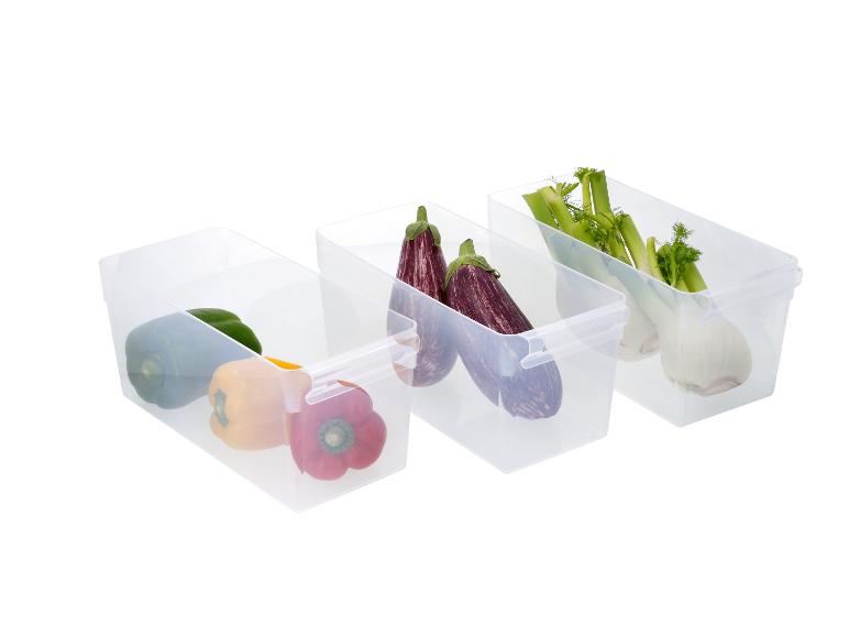 Kühlschrank-Organizer mit Paprika, Auberginen und Fenchel
