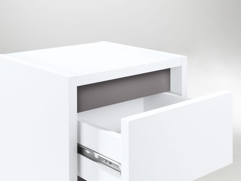 Gehe zu Vollbildansicht: LIVARNO home Bad-Seitenschrank, »Oslo«, mit einer Tür und einer Schublade, weiß - Bild 11