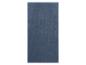 Blaues Badetuch mit diagonalem Streifenmuster.