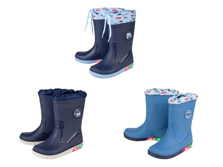 Go to full-screen view: LUPILU® toddler boys rain boots, waterproof, windproof & easy-care - Image 1