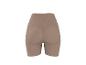 Beige formende Damenshorts mit Push-up-Effekt am Gesäß