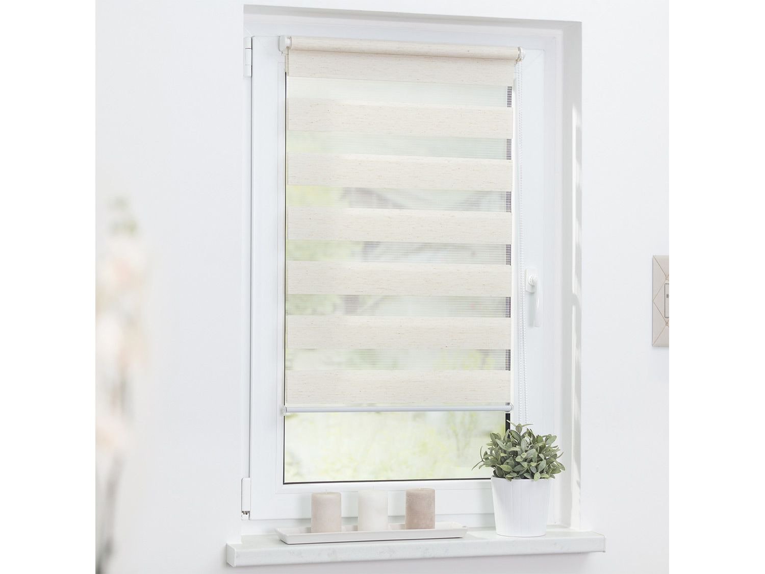 Thumbnail - Lichtblick Duo Rollo Klemmfix, oh, Natur, 55x150 cm (Natur, 55x150 cm)