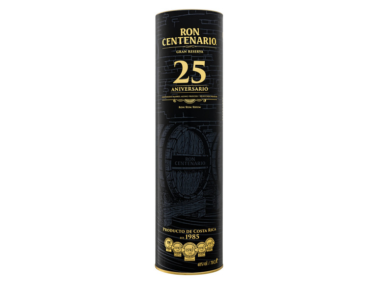 Gehe zu Vollbildansicht: Ron Centenario Rum 25 Gran Reserva mit Geschenkbox 40% Vol - Bild 4