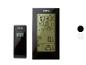 Digitale Wetterstation mit LCD-Display und Außensensor, zeigt Temperatur und Luftfeuchtigkeit an.