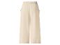 Beige weite Hose mit elastischem Bund und Taschen