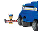 Paw Patrol Chase Spielfigur und Fahrzeug mit einer beweglichen Barriere.