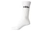 Weiße Adidas Sportsocke mit schwarzem Logo