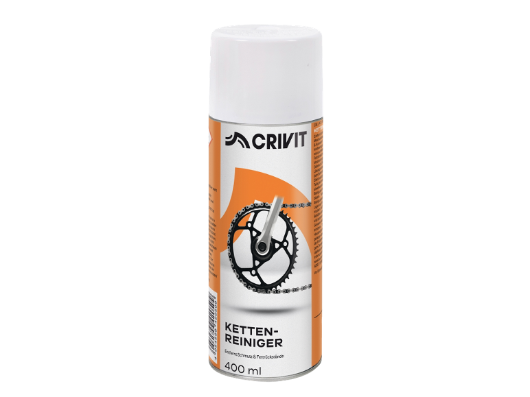 Kettenreiniger Spray 400 ml, entfernt Schmutz und Fettrückstände.