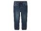 Dunkelblaue Kinder-Jogger-Jeans mit Kordelzug und elastischen Bündchen.
