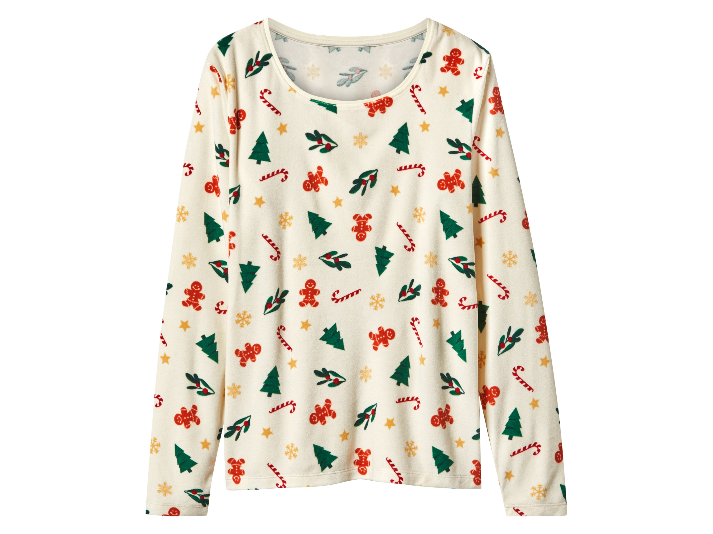 Thumbnail - esmara® Damen Velours-Pyjama (Weiß, S(36/38))