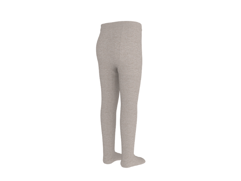 Gerippte Kinderstrumpfhose in Hellbeige