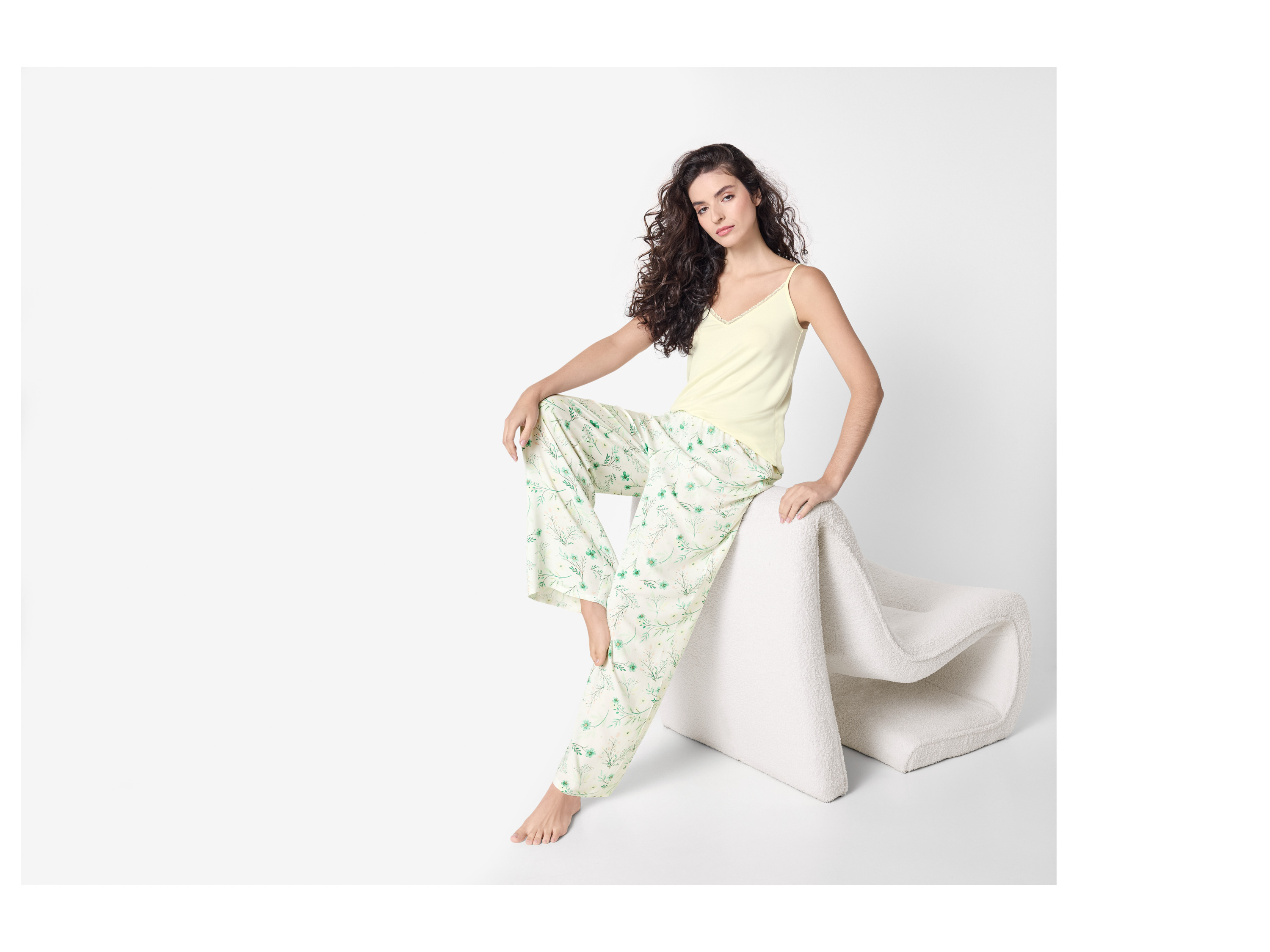 Thumbnail - esmara® Damen Pyjama kurz/lang (Gelb, XL(48/50))