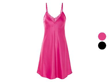 esmara® Damen Nachthemd, aus weich fließender Satin-Qualität