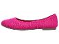 Fuchsiafarbene gestrickte Damen-Ballerinas