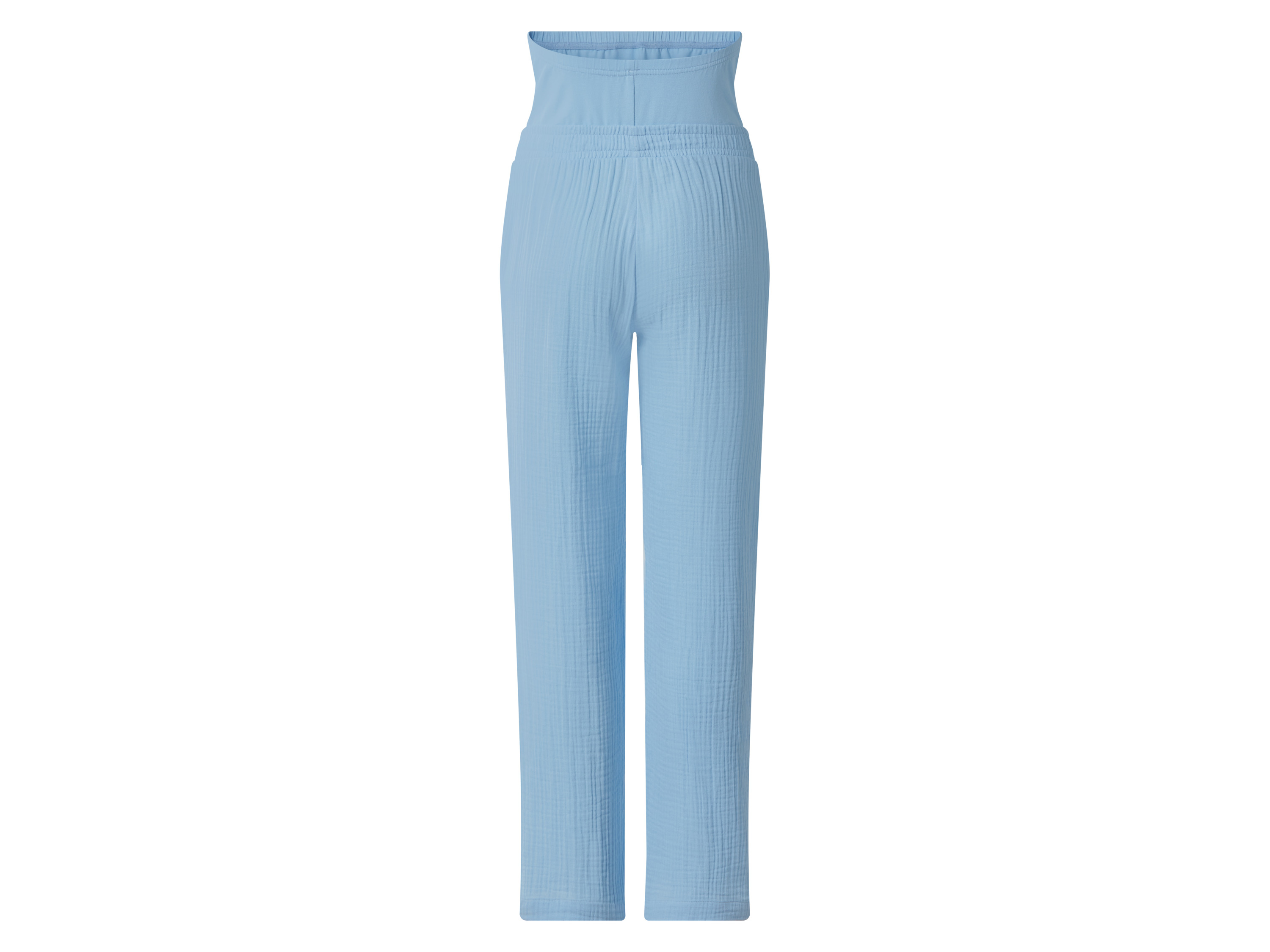 ESMARA® Damen Musselin-Umstandshose (Blau, S(36/38)) – Bild 3 von 3