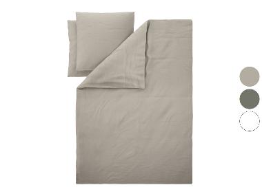 LIVARNO® Bettwäsche Baumwoll Leinen King Size 200 x 220 cm