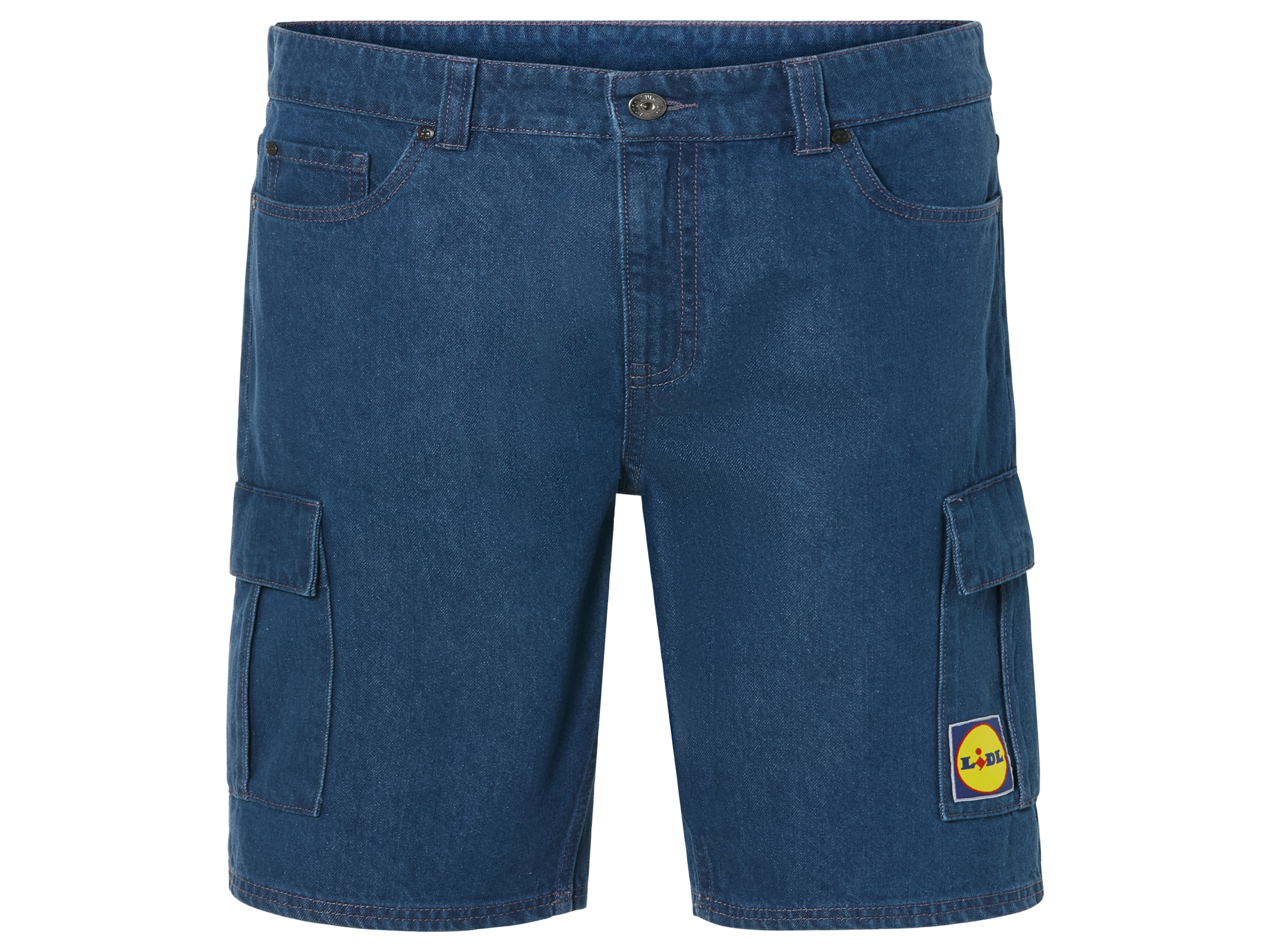 LIVERGY® Herren Jeansshorts Cargo (Blau, 38) | 04335754039355