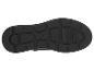 Schwarze Schuhsohle mit quadratischem Muster und rutschfester Textur.