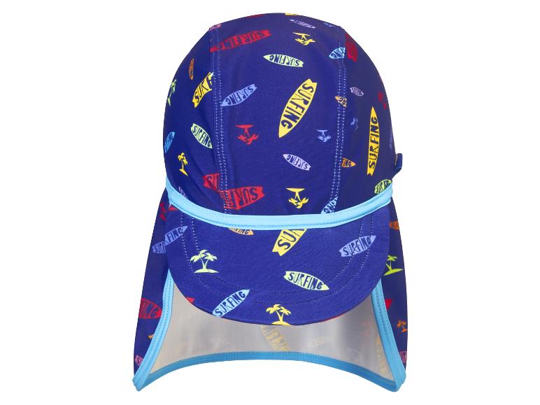 Kinder-Badekappe mit Surf-Motiv.