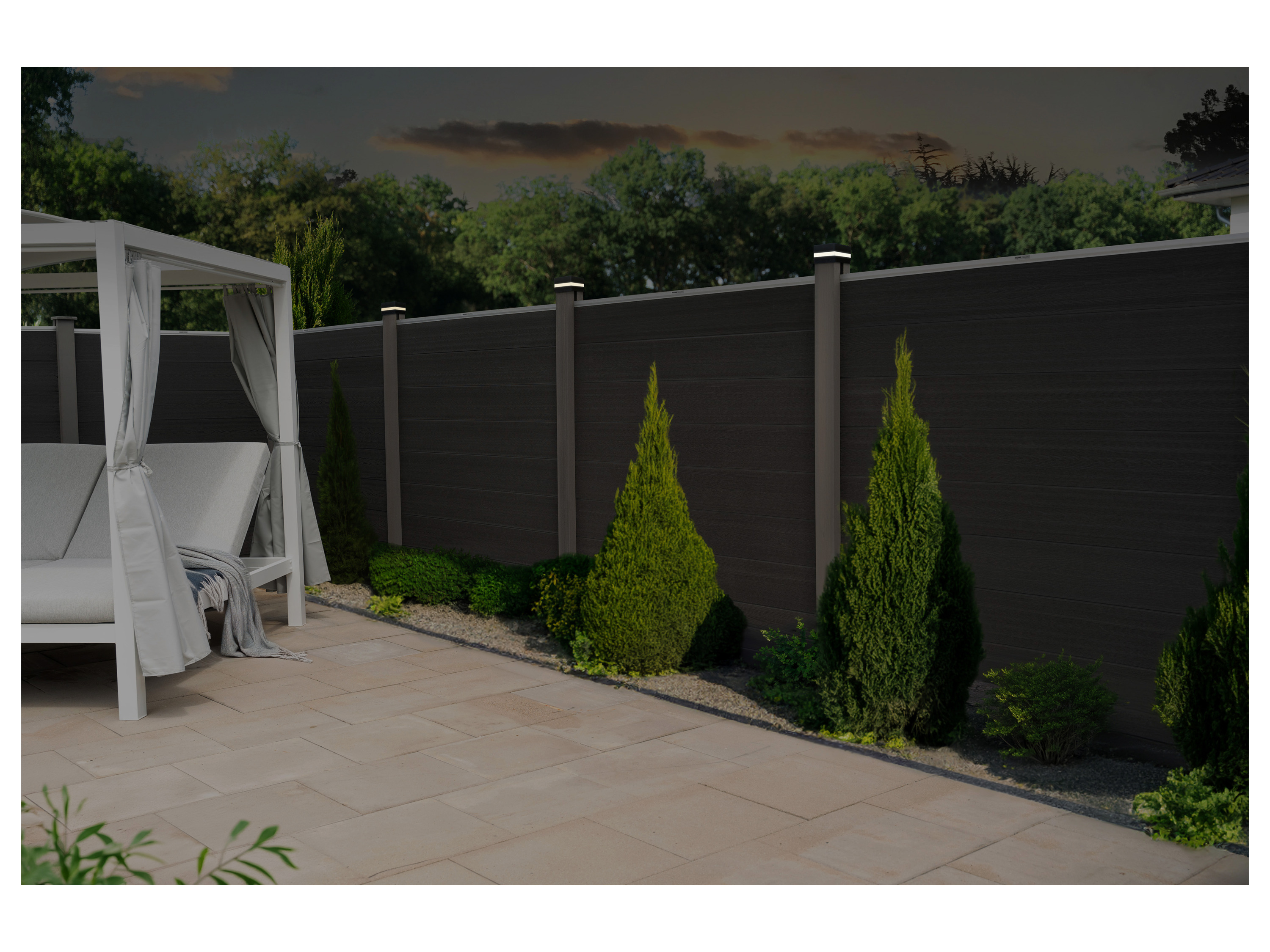 HOME DELUXE Pfostenabdeckung mit Solar LED Beleuchtung RANO (1 Stück) – Bild 2 von 4