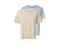 Zwei einfache T-Shirts in Beige und Hellblau
