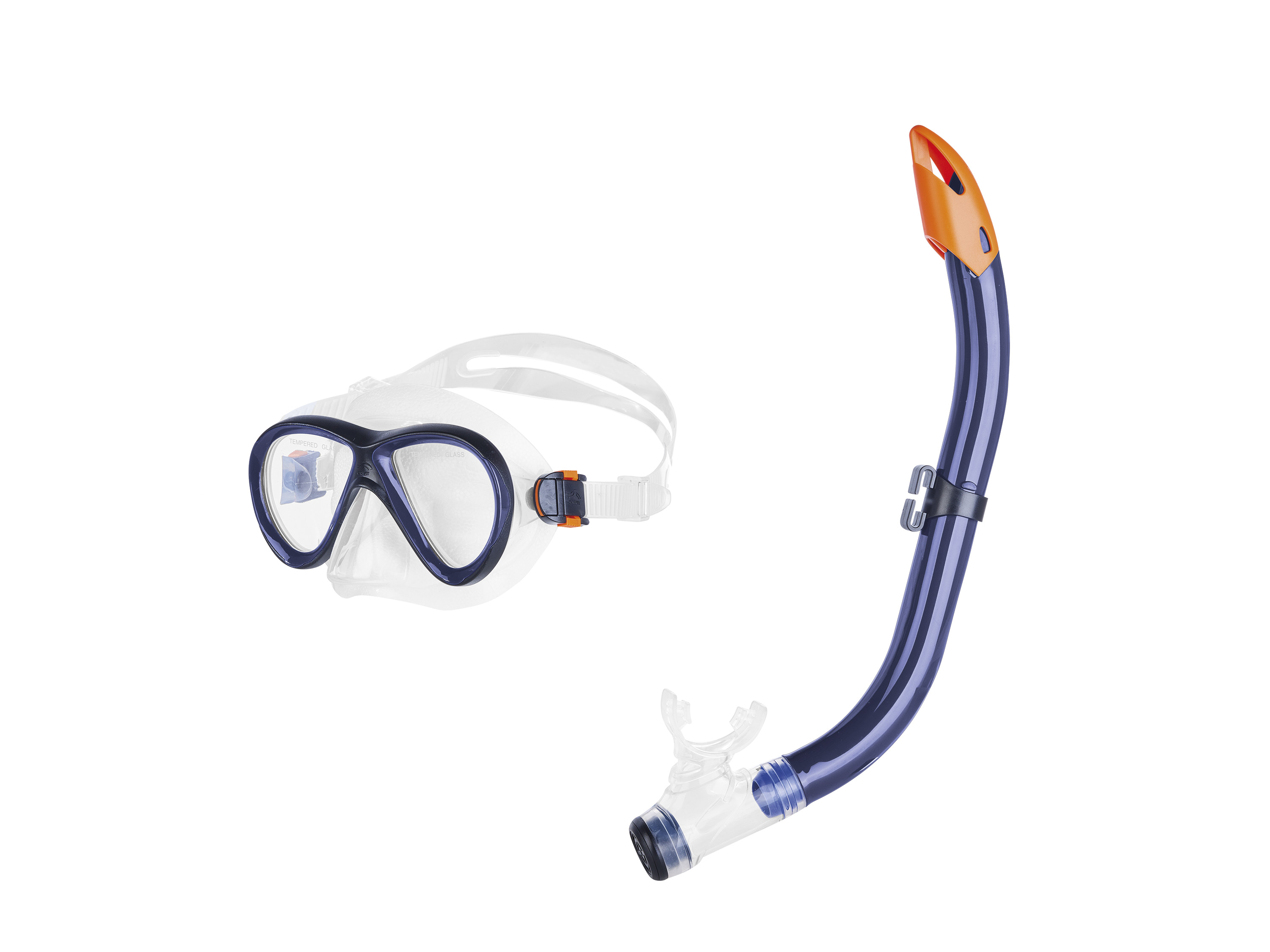 CRIVIT Kinder Schnorchel Set 2tlg. (Blau) | 04055334800976