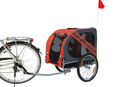 Karlie - Fahrradanhänger »Doggy Liner Economy«, bis zu 40 kg (rot/grau)