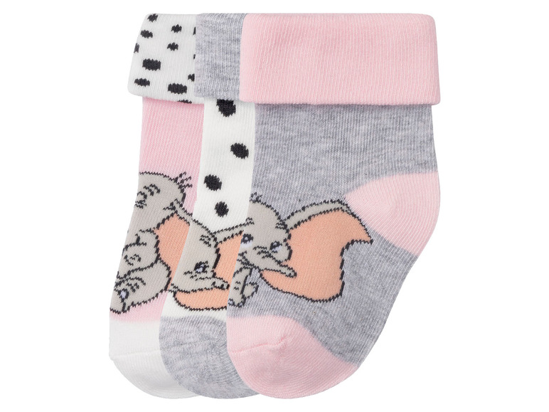 Gehe zu Vollbildansicht: Baby Mädchen Socken, 3 Paar, mit Umschlagbund - Bild 18