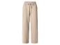 Beige weite Jogginghose mit Kordelzug in der Taille.