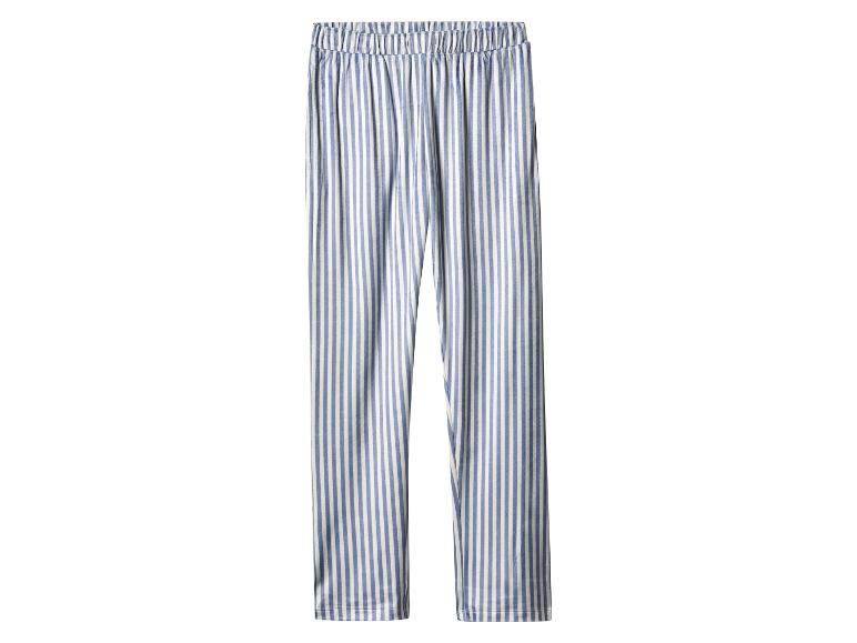 Gestreifte blau-weiße Schlafhose