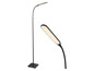 Schwarze Stehlampe mit LED-Licht