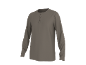Graues Langarm-Henley-Shirt für Herren