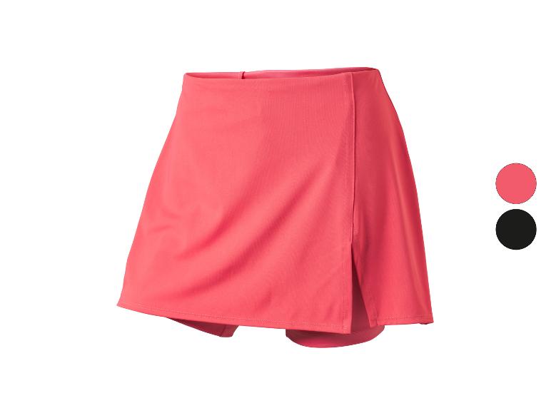Damen Sport-Skort in Koralle mit schwarzer Farboption.