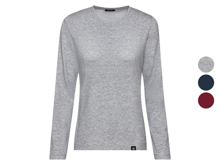 Ein graues Langarmshirt der Marke Stanley/Stella.