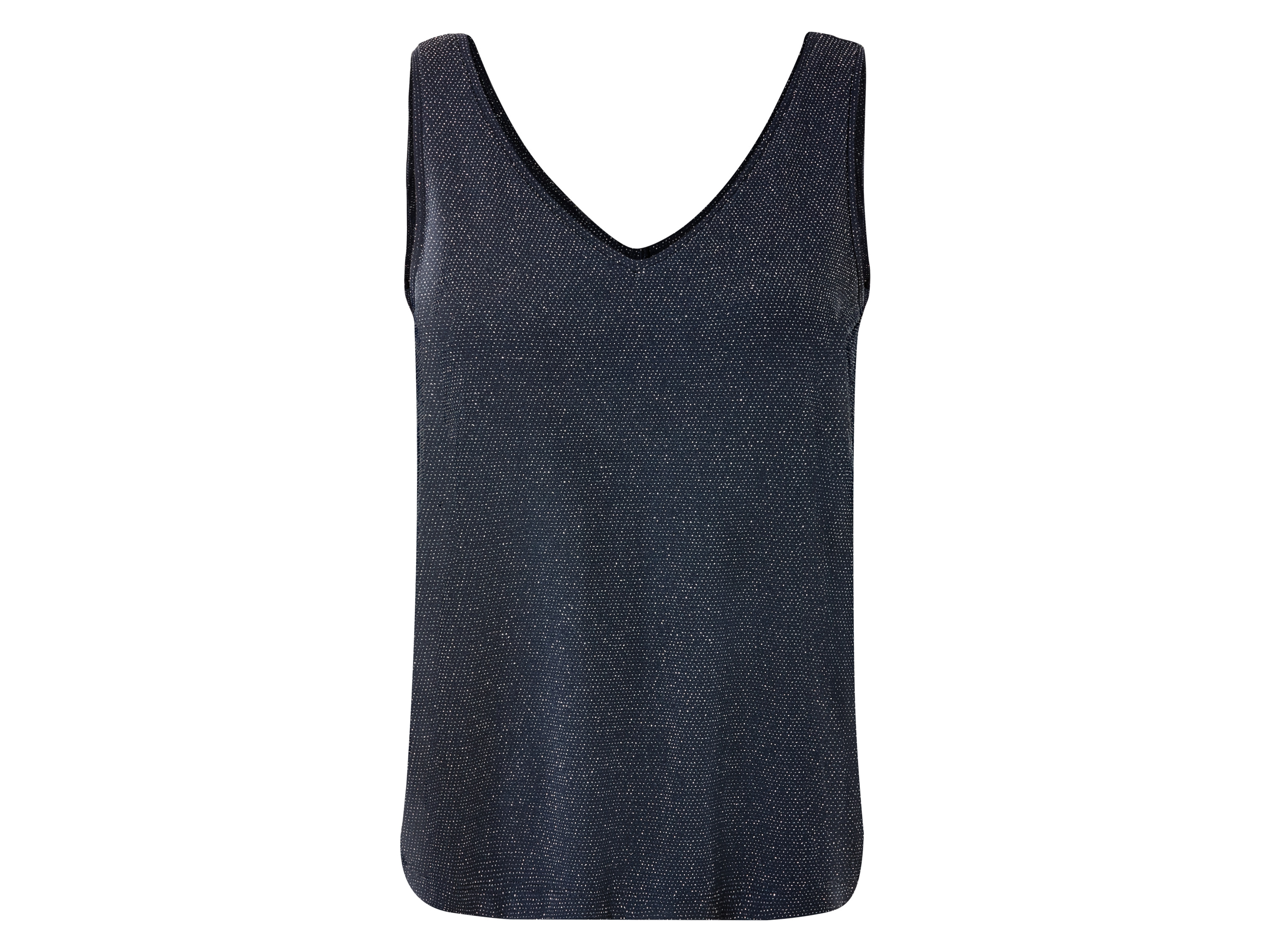 esmara® Damen Top Lurex (Dunkelblau, S (36/38)) | 04335814071936