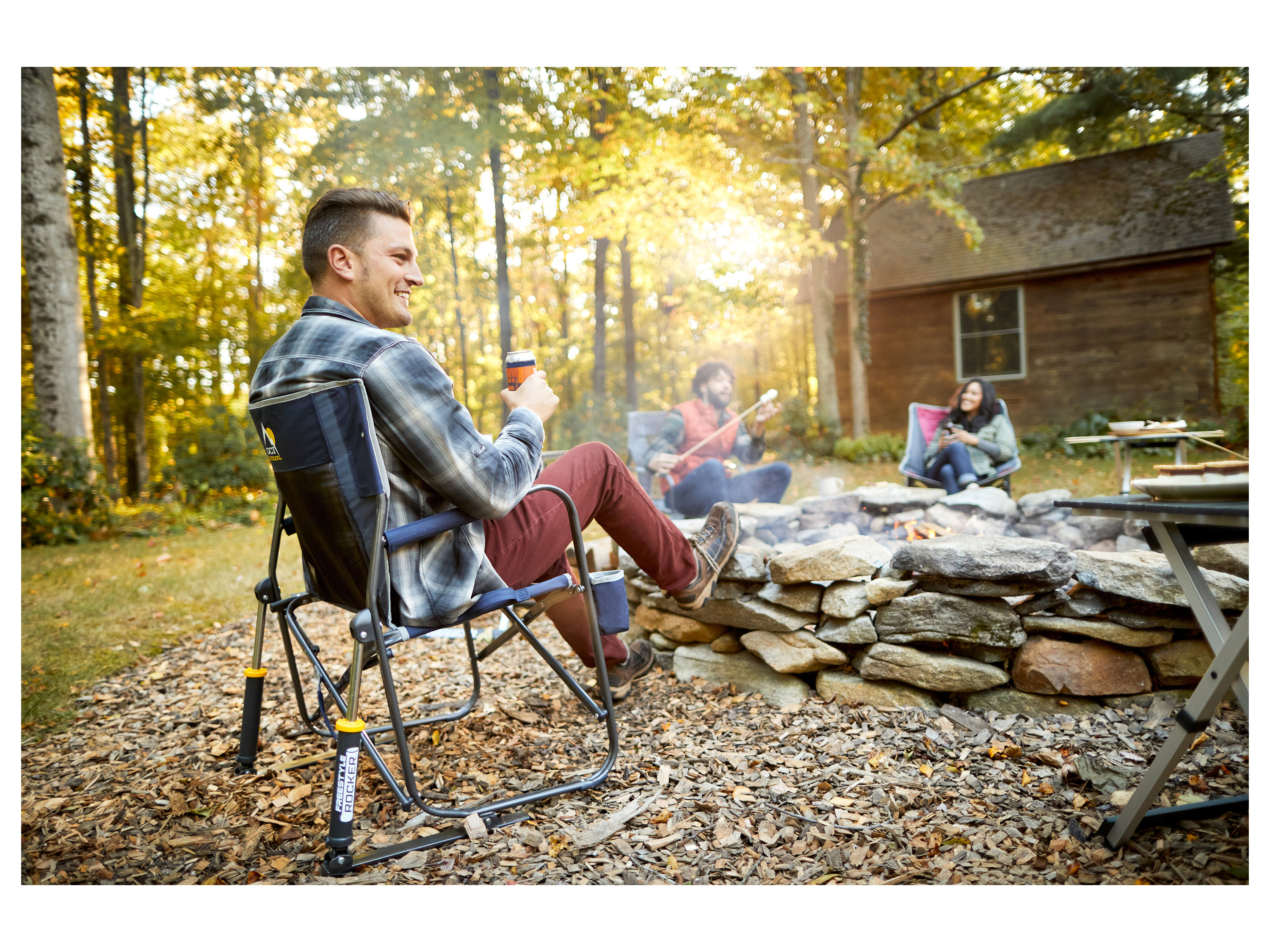 Thumbnail - GCI Freestyle Rocker™ Campingstuhl mit Schaukelfunktion (Indigo Blue)